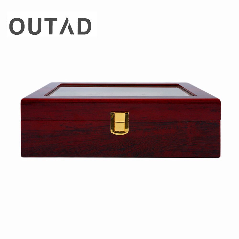 Wooden Watch Box Luxury Solid Wood 10 Grid Storage Cases Display Watches Perfect Boxes Winder Organizer boite montre