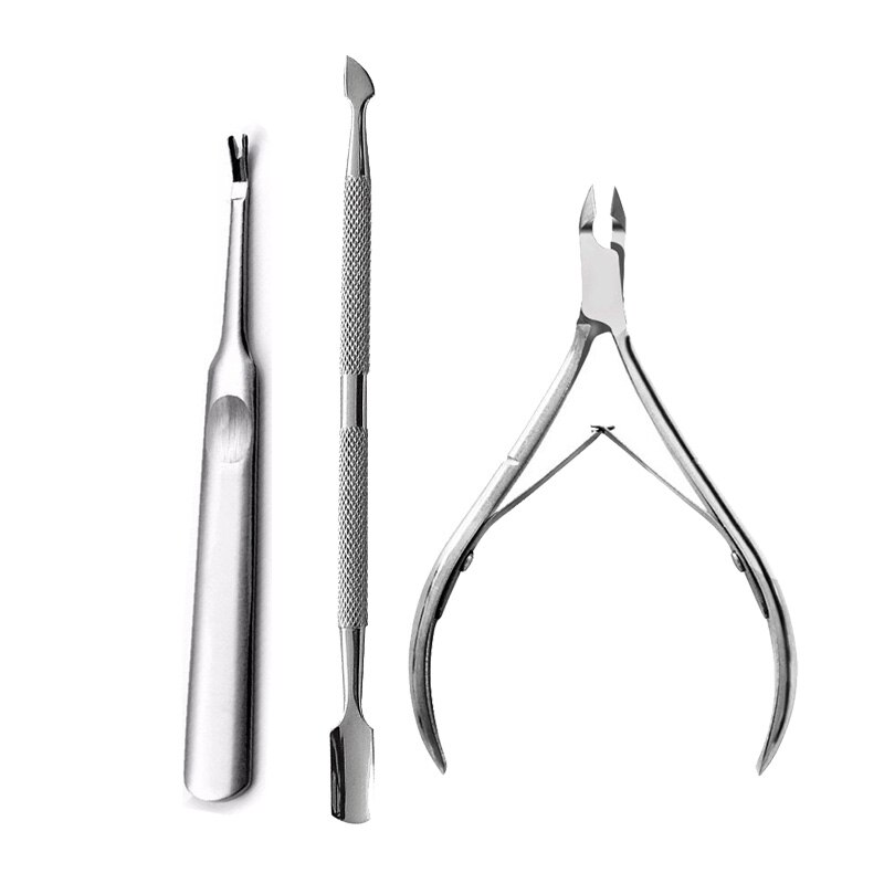 Nagelset manicure pedicureset nagelriemverwijderaar schaar nagel dode huid verwijderen gereedschap nagelriemduwer tondeuse ingegroeide nagelreiniger: Smtsett 002