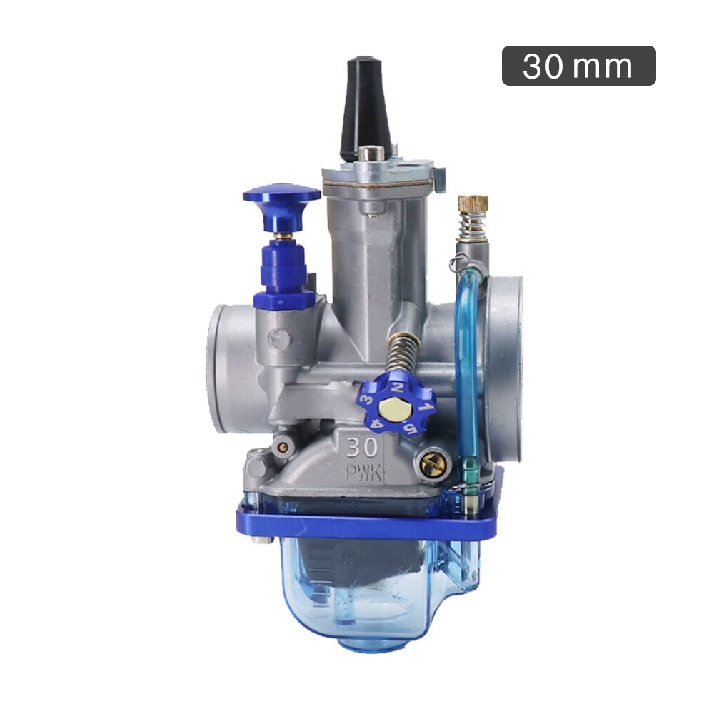 ZSDTRP-carburador para motocicleta Keihin Power Jet PWK, cubierta transparente azul, para 28, 30, 32, 34mm, 2T, 4T: 30mm PWK III