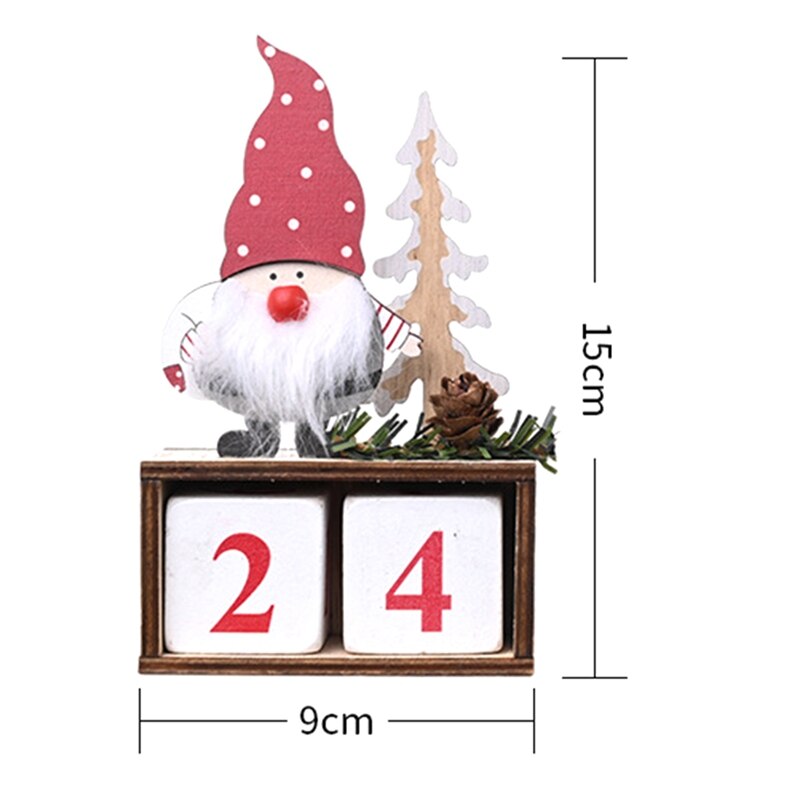 Kerstkalender vrolijke kerstversieringen voor thuis jaar kerstman poppen elf decoratie