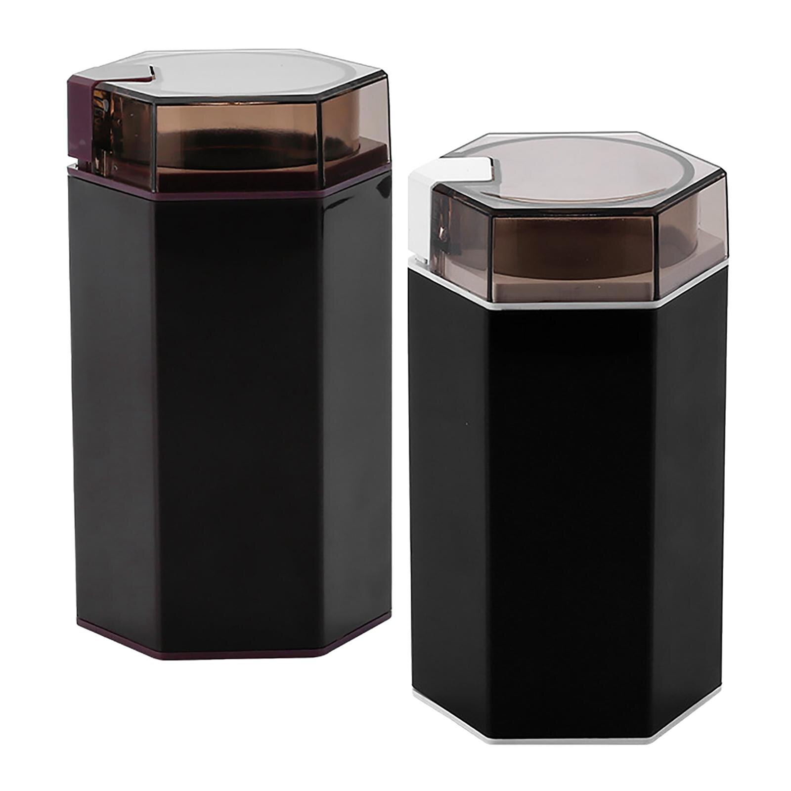 Countertop Electric Coffee Grinder Compact Size Spice Mill 304 Stainless Steel Blade for Herbs Coffee Espresso Latte Home