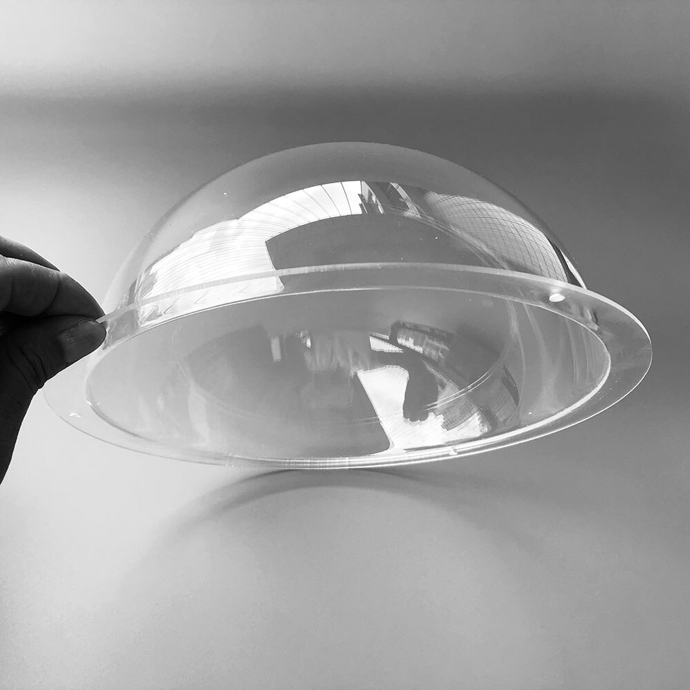 9 Zoll hoch Geschwindigkeit Ball Haube Acryl Plexiglas Klar Kuppel PTZ IP CCTV Kamera Gehäbenutzen Abdeckung Schützen Objektiv Antistaubgesichtsmaske Abdeckung 249x114mm