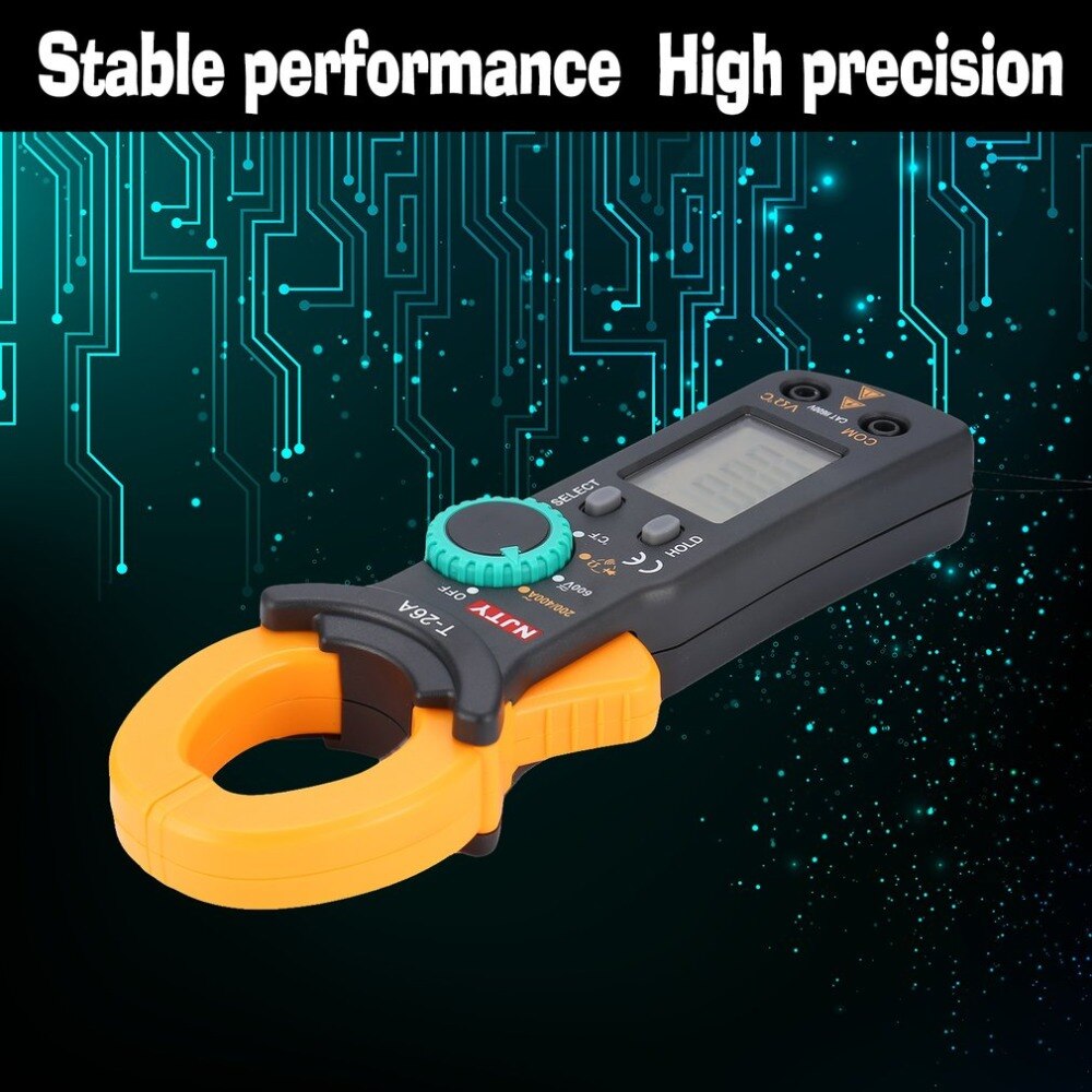 Digital klämmätare njty dc/ac volt amp ohm multimeter mini amperemeter strömspänningsmätare elektrisk mätare motståndsdiod