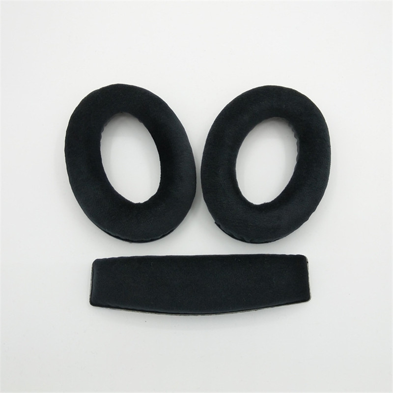 Almohadillas de repuesto para auriculares Sennheiser HD 515 518 555 595 558, piezas de auriculares, cojín de cuero, orejera de terciopelo, funda para auriculares