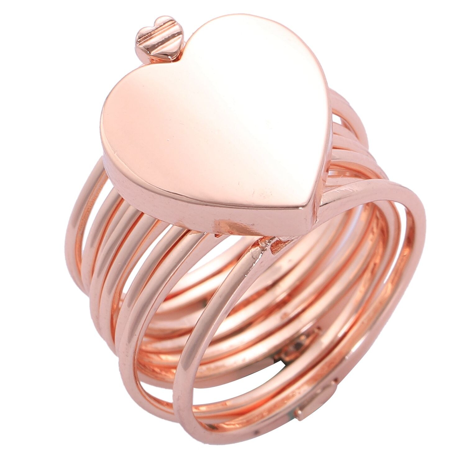 Wonderlife Versenkbare Ring Armbinde Ändern Dual-benutzen-Herz Falten Ring Armbänder Für Frauen Schmuck