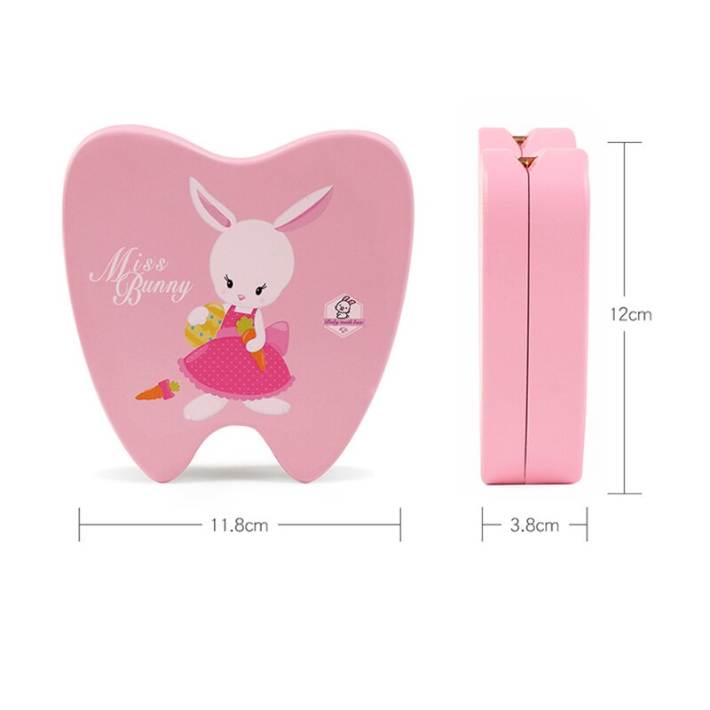 Baby Deciduous Teeth Box Children Souvenir Save Tools Cartoon Baby Milk Teeth Organizer Storage Kids Tooth Box