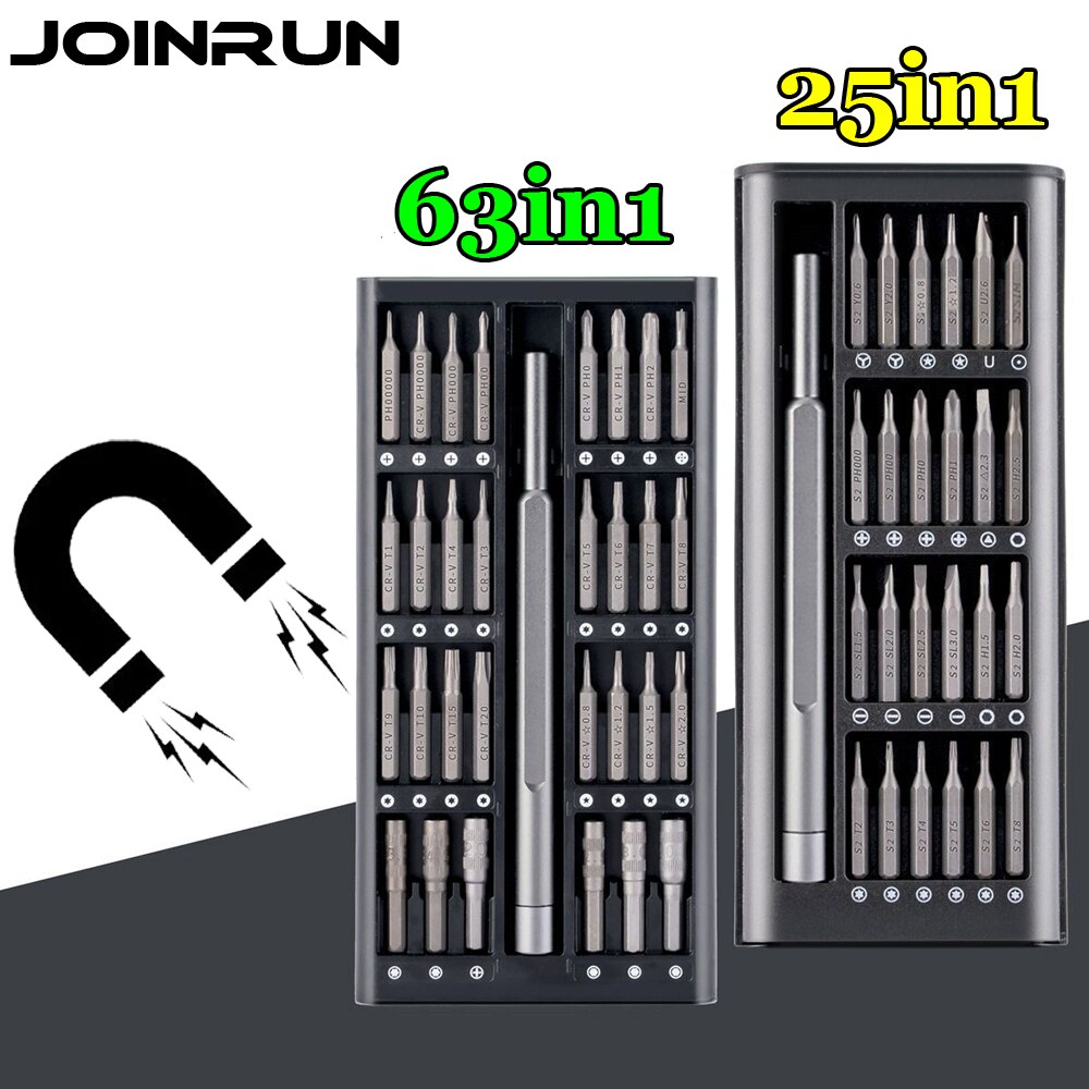 Screwdriver Set Magnetic Screw Driver Kit Bits Precision Bits Torx Hex Bit Handle Mobile Phone Repair Kit Tools VS Xiaomi