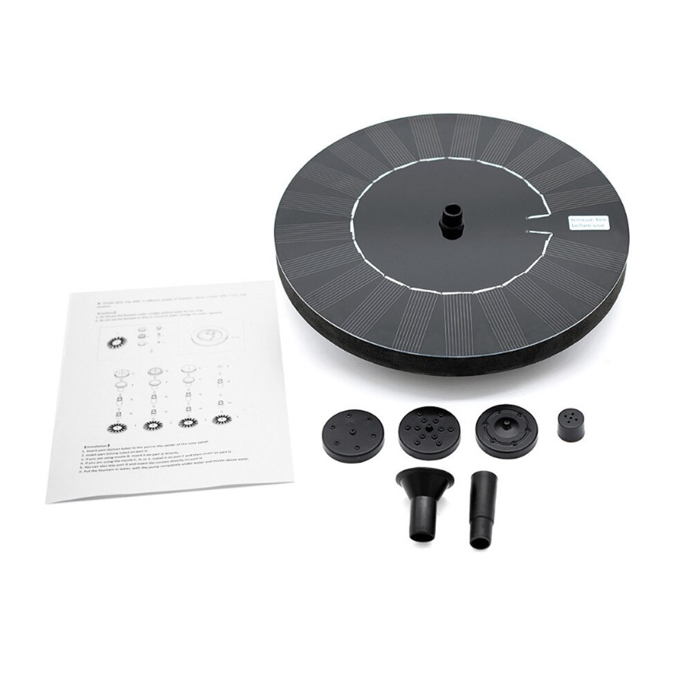 Verbeterde Solar Fontein Solar Fontein Pu-Mp Met Batterij Backup Zonnepaneel Kit Sterke Druk Hoge Water Bloem