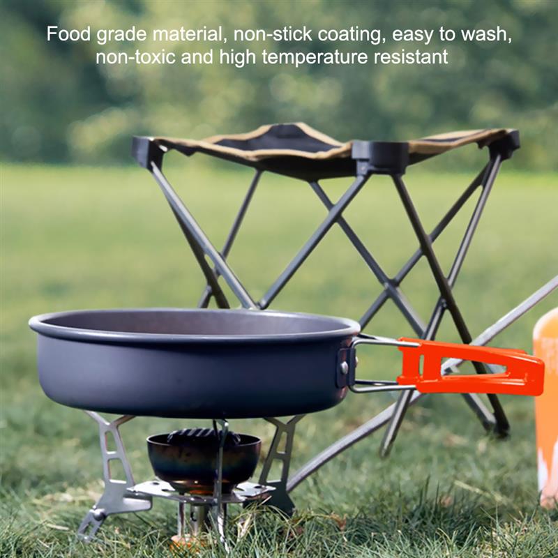3Pcs Outdoor Kookgerei Camping Koken Pot Keukengerei Kit Opvouwbare Draagbare Geïsoleerde Handgreep Pan Backpacken Waterkoker