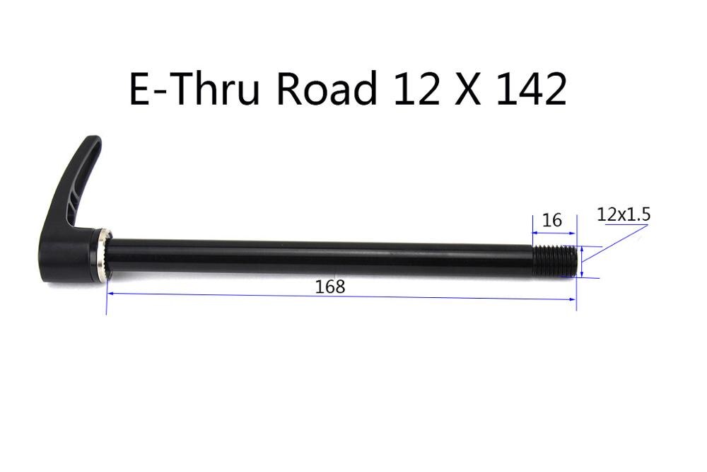 Achter steekas 12X142 12x148 MTB racefiets spiesjes legering fiets QR fietsen thru as draad pitch 1.5 road E-Thru L168 E-Thru L173 E-Thru boost L178: L168  with lever