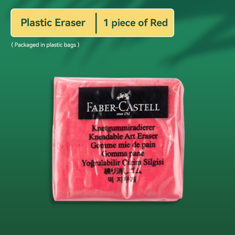 1pc gummisuddgummi för plast röd/gul/blå/grå skola kontor markera ritning bulk skisser examen korrigering målning konst: Ljusgrön