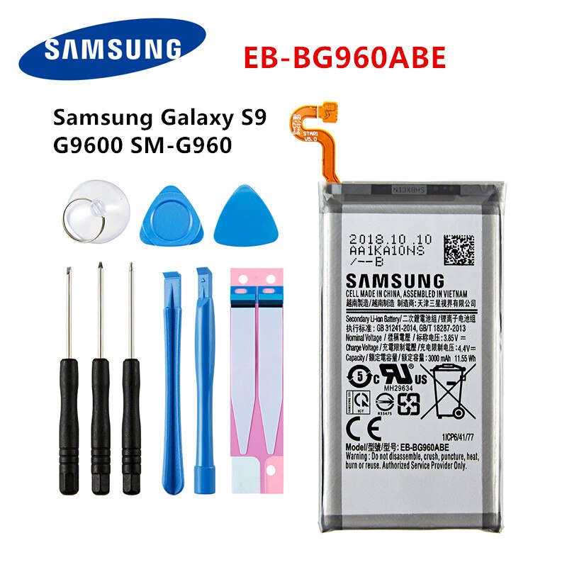 SAMSUNG Orginal battery For Samsung Galaxy S6 S6 Edge/Plus S7 S7 Edge S8 S8 Plus+ S9 S9 Plus S10 S10E S10 Plus J5 Pro J7 Pro: EB-BG960ABE For S9