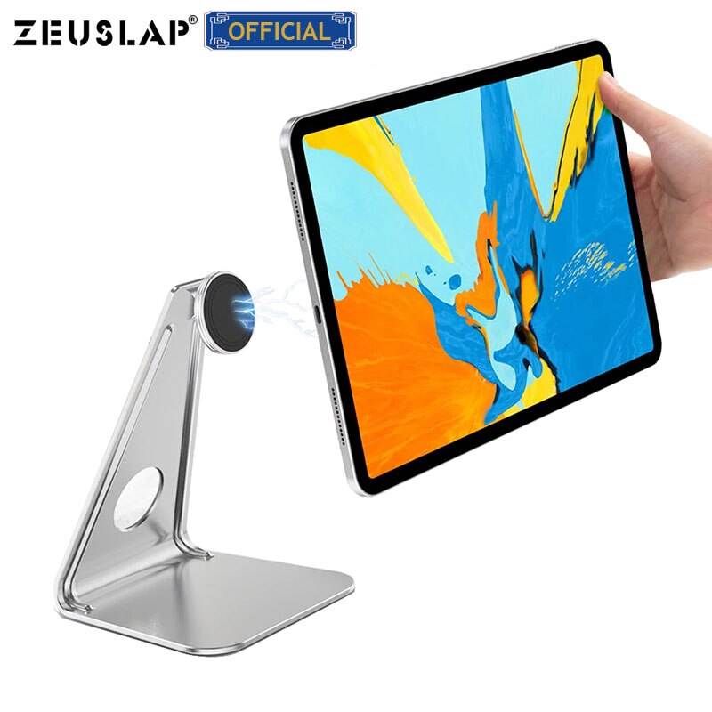 Adjustable Aluminum Tablet Stand Multi-Angle Non-Slip Desk Tablet/Phone Holder for iPad Tab Kindle Portable Monitor up to 12.5"