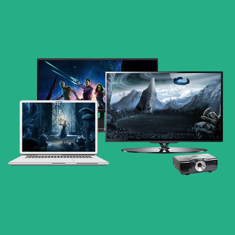 6 in 1 USB Hub 4K HDMI Gigabit Ethernet Adapter SD/TF Docking Station for Surface Go