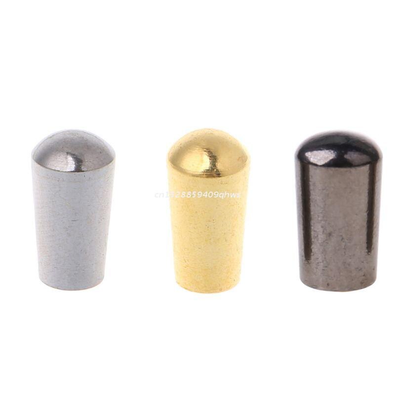 intern Faden 3.5mm Messing elektrisch Gitarre Umschalten Schalter Knöpfe Spitze Taste