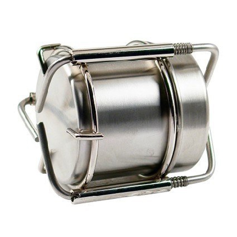 Mini estufa de Alcohol de acero inoxidable para acampar, estufa pequeña portátil de bolsillo, OUT-D de 247g, B-1