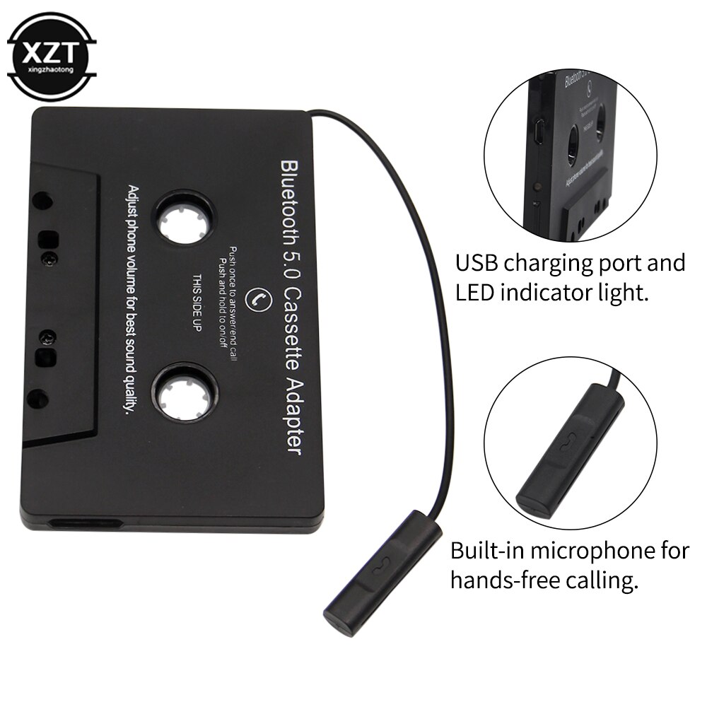 Car Tape Bluetooth Converter MP3/SBC/Stereo Bluetooth Audio Cassette For Aux Adapter Smartphone Cassette Adapter