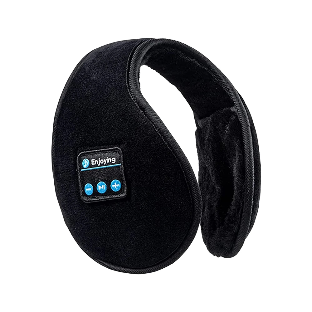 Wireless Ear muffs Bluetooth Headphones Earmuffs Winter Earplug Casual Cap Sports riding warmer Earmuff men women music Earphone: Default Title