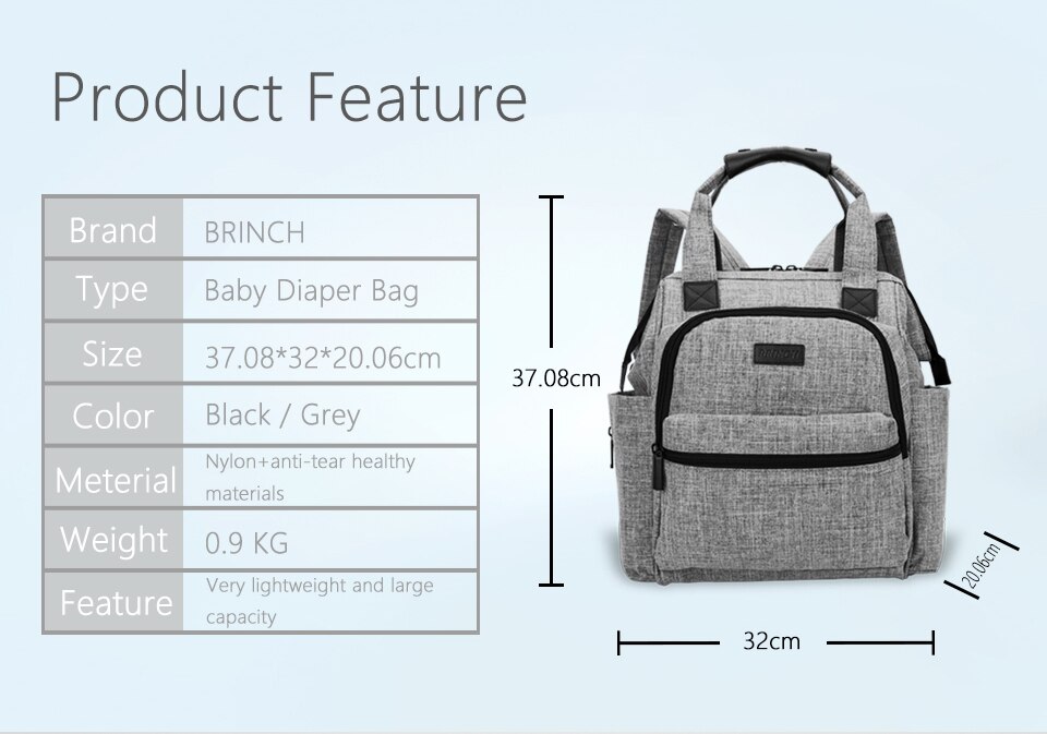 Windel Tasche murmeln Baby Windel Tasche Große Kapazität Mumie Mutterschaft Rucksack Mit Ändern Pad Wasserdichte Kinderwagen Riemen Taschen