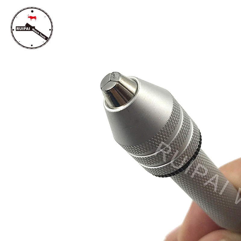 No.2049 Aluminium Swivel Pin Vise Schroevendraaier Hand Boor Chuck Horloge Reparatie Gereedschap Voor Horlogemakers