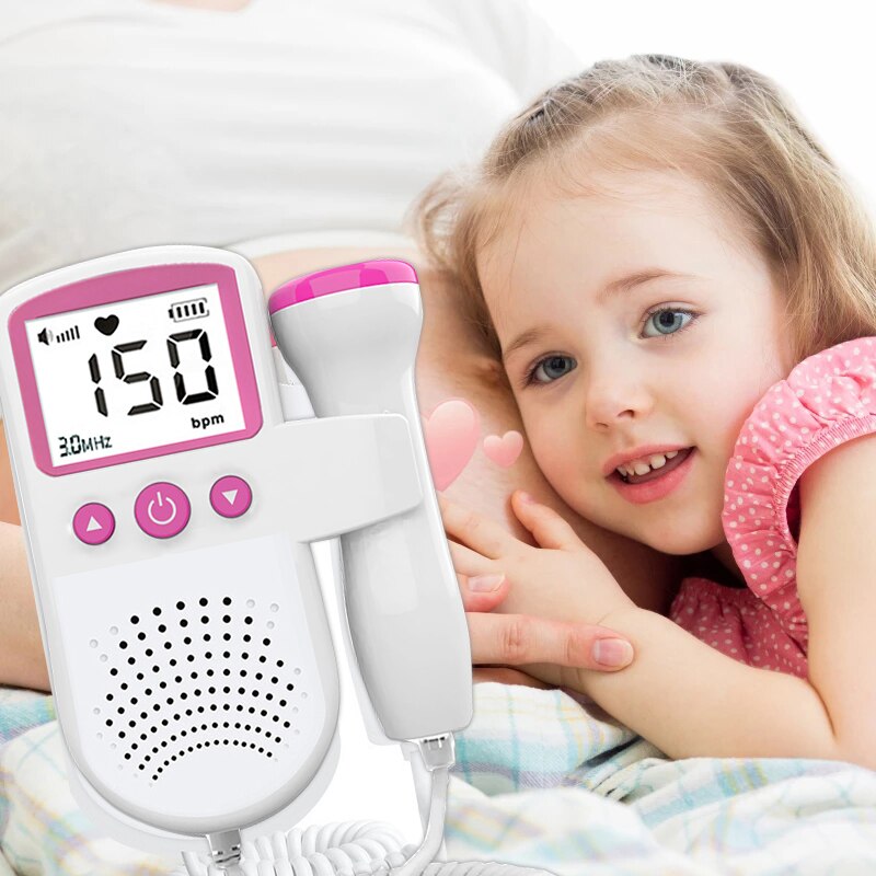 Ultrasound Doppler Fetal Heart Rate Monitor Home Fetal Heart Rate Monitor Stethoscope 3.0hz 9 weeks Fetal Heart Rate Monitor