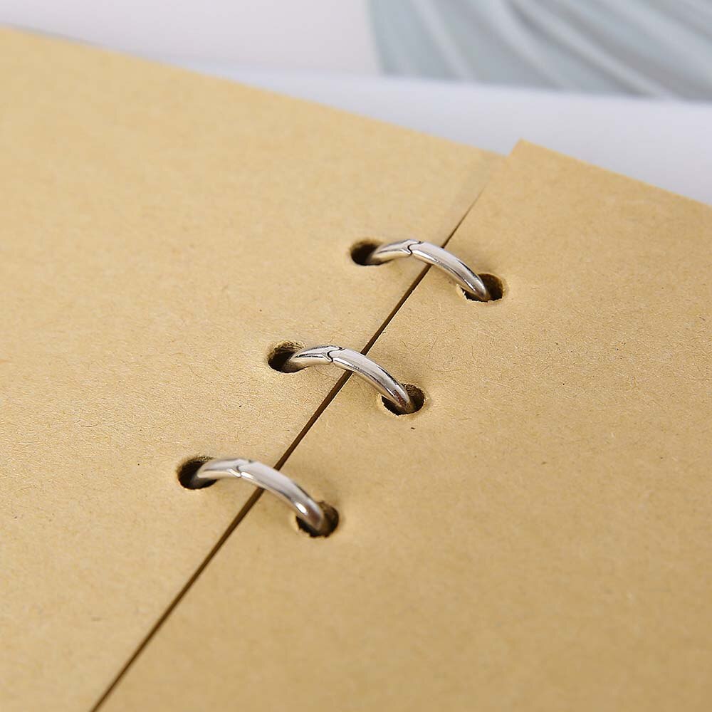 Klassisk retro notatbok skinn blank dagbok notatbok reisedagbok utendørs journal planlegger agenda gjør-det-selv bursdag