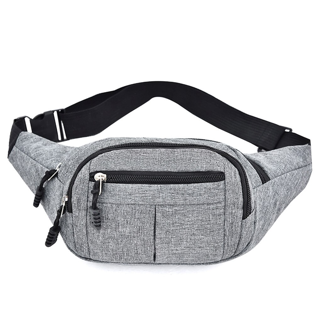 30# Women Men Waist Bags Casual Fanny Pack Men Women Simple Leisure Oxford Sport Fitness Waist Packs Sac Banane: D