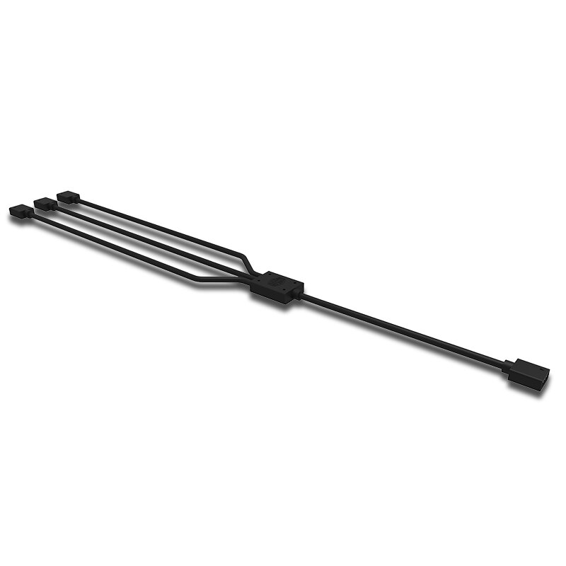 Cooler Master RGB fan extension cable 1 to 3, support 12V/4pin RGB fan and RGB light strip