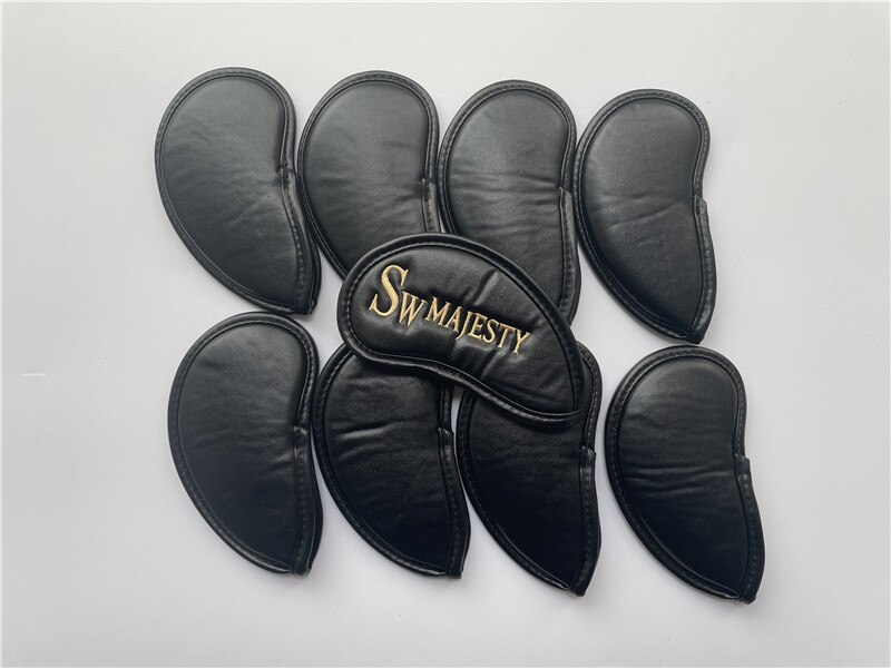 9 stuks golfhoes maruman majesty golf hoofdhoezen voor ijzers 5-10 pas pu majesty golf ijzerset hoofdhoezen ems
