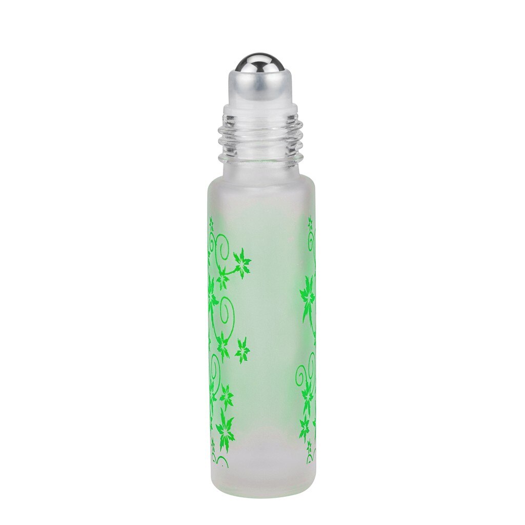 Botella de aceite esencial rellenable 6 uds 10ml botellas de vidrio Roll-on con botella de bola de rodillo contenedor vacío botella de Perfume de viaje