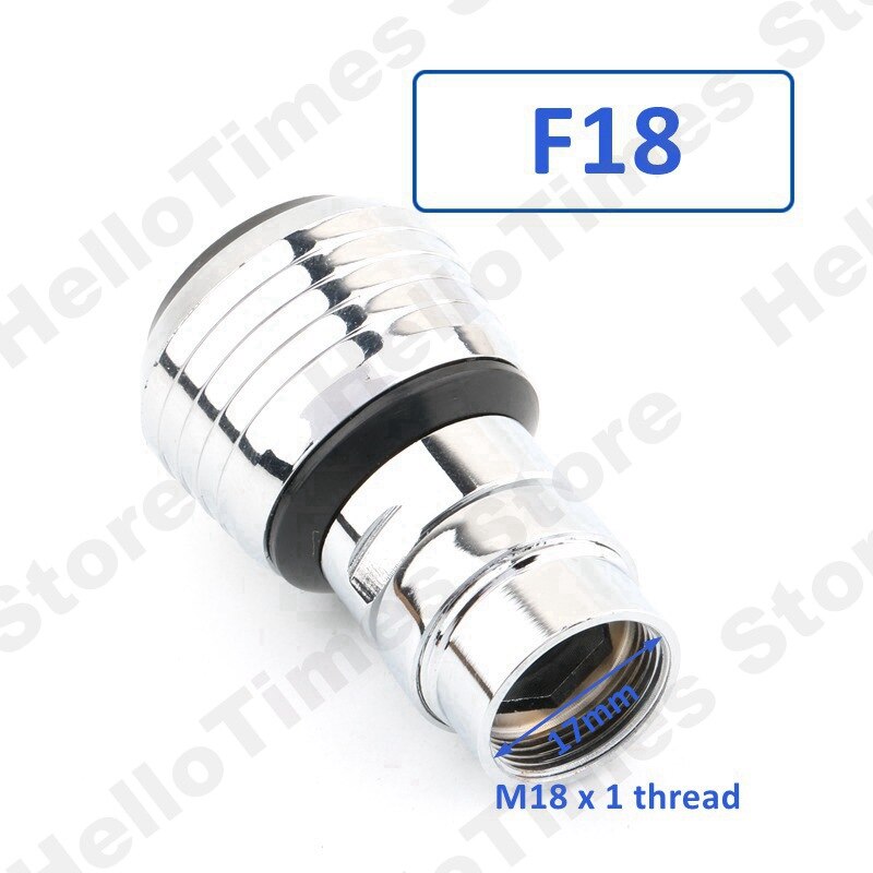 Messing 360 Rotate Swivel Kraan Nozzle Met Filter Water Kraan Adapter Tap Beluchter Diffuser Keuken Accessoires: F18
