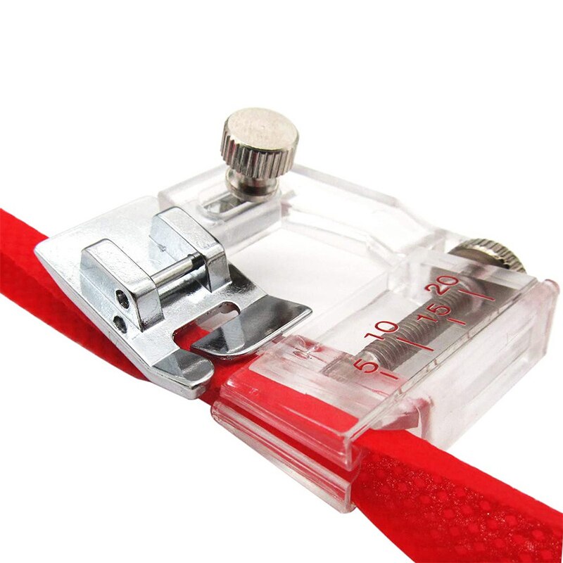 1 Pcs Verstelbare Bias Tape Binding Voet Snap On Naaivoet Voor Brother Naaimachine Accessoires