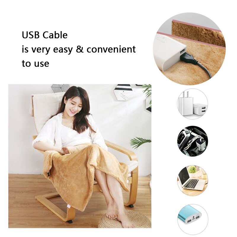 Warme Heizung Elektrische Heizung Decke 5V/2A mit USB kabel Elektrische Decke Pad matt