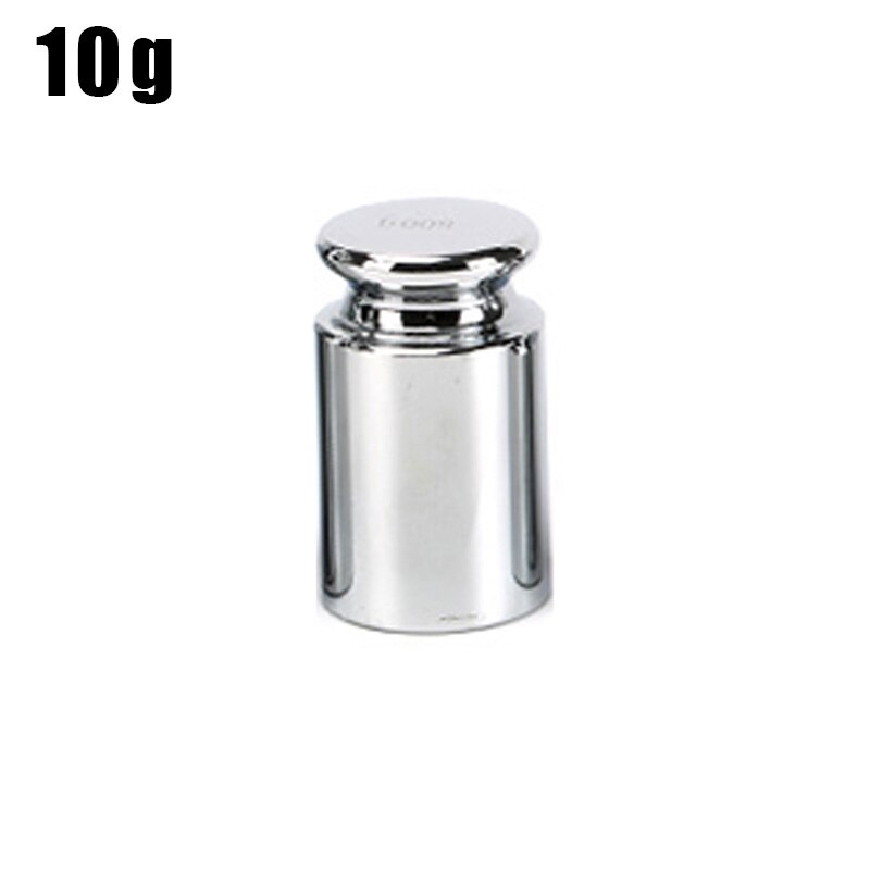 Mini échelle numérique, pochette électrique de haute précision, rétro-éclairage, pour bijoux, poids en grammes, pour la cuisine, 1 pièce, 100/200/300g 500/0.01g: Standard weight 10g