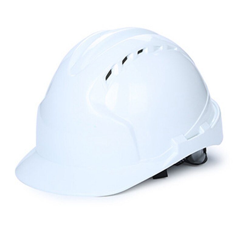 Abs Bescherm Rescue Helm Met Instelknop Veiligheid Harde Hoeden Cap Bouw Werk Beschermende Helmen: WHITE