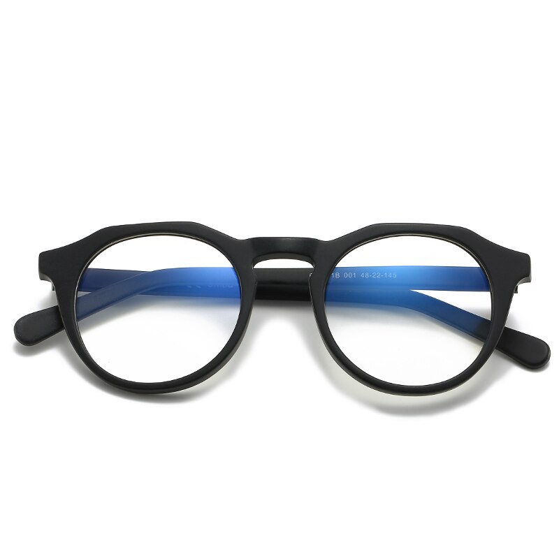 ZENOTTIC Acetate Anti Blue Light Blocking Glasses Frame for Men Women Small Round Optical Myopia Glasses Gaming Computer Eyewear