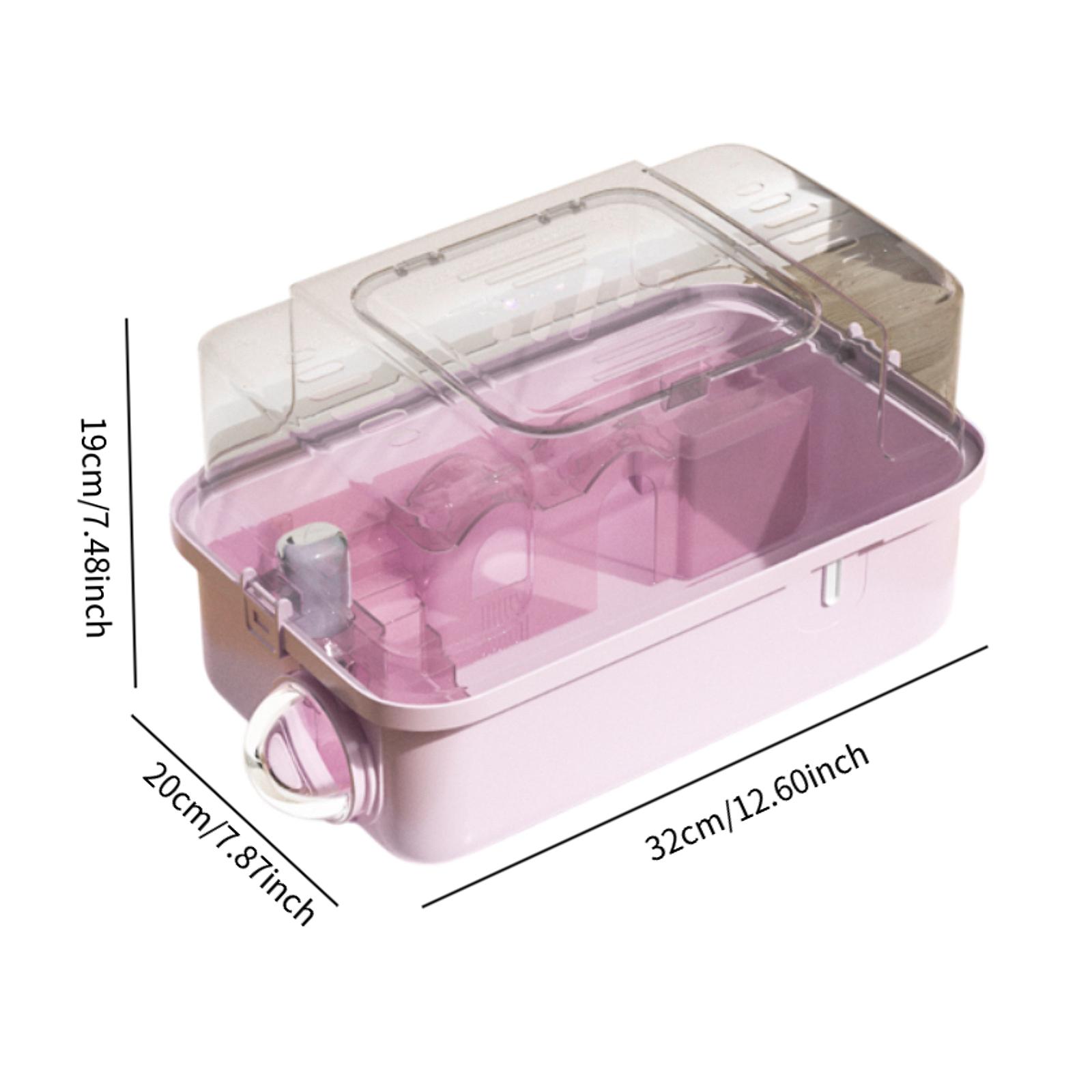 Guinea Pig Travel Hamster Carrier Cage for Gerbil Sugar Glider Dwarf Hamster Mesh Breathable Small Animal Bird Handbag Carry