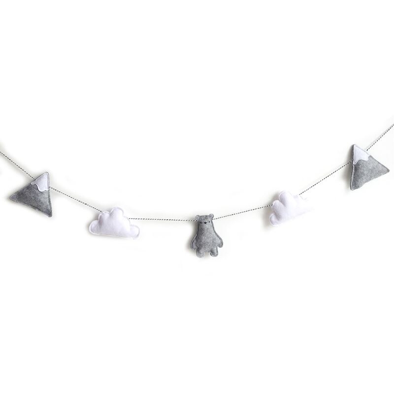 Schattige Beer Cloud Boom Opknoping Hanger Kinderen Kinderkamer Props Decoratieve Ornamenten Voor Zuigelingen Baby Fotografie Prop