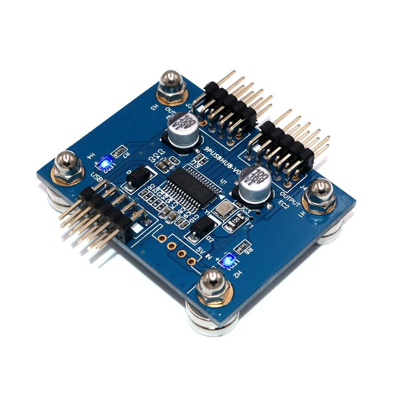 Module Hub USB 2.0 3 ports avec Base magnétique pour bureau, clavier, souris, clé USB