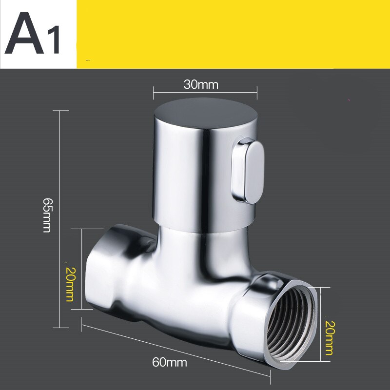 Solid Copper Thickening Water Stop Valve Water Heater Kitchen Washing Machine Toilet Water Heater Angle Valve Switch: A