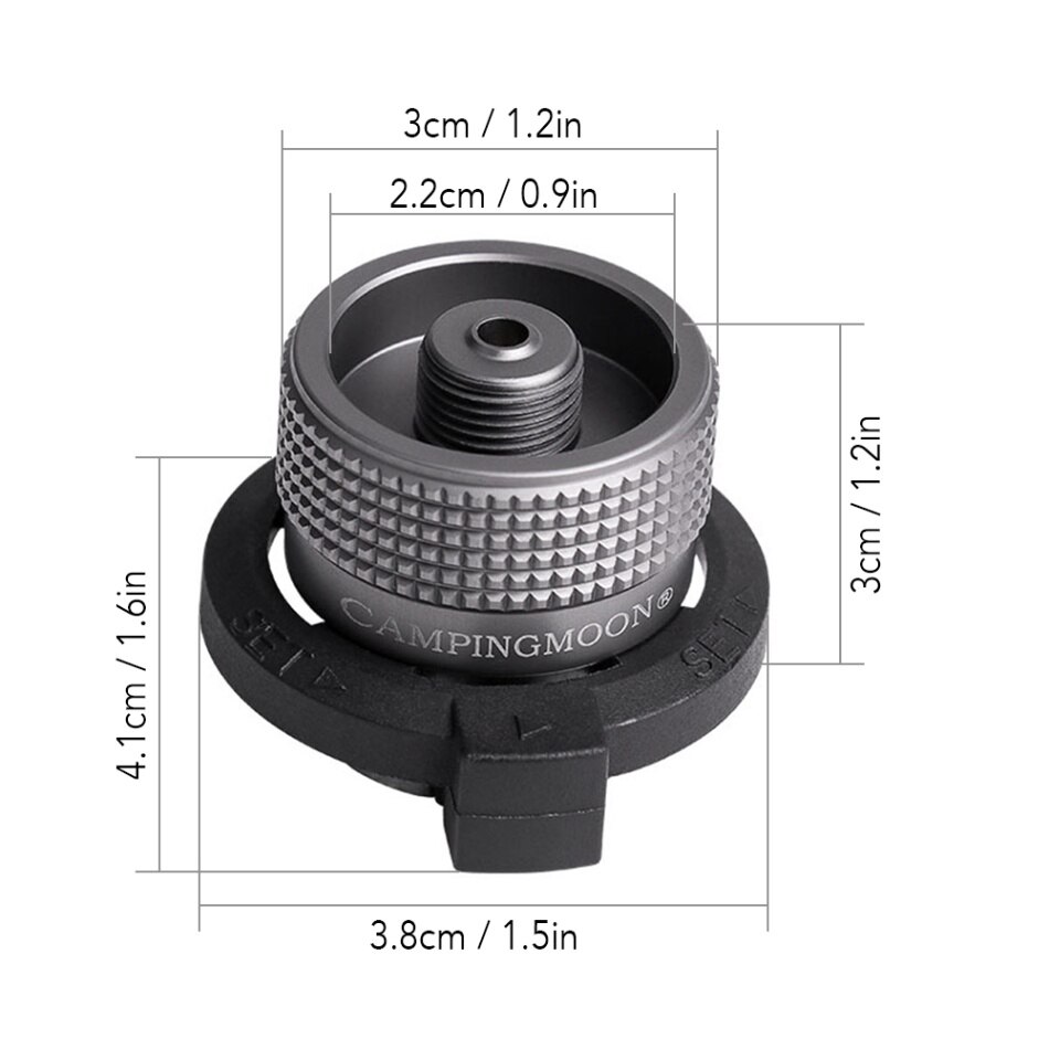 Adaptador de Gas ahorrador de Gas Plus con adaptador para estufa de Gas butano, adaptador de repuesto para estufa de Camping, utensilios de cocina para senderismo, equipo de Camping: set 1