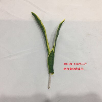 DIY künstliche Sansevieria trifasciata große größe tropische pflanze Hand gefühl grün sukkulenten hause dekoration: Kombination B