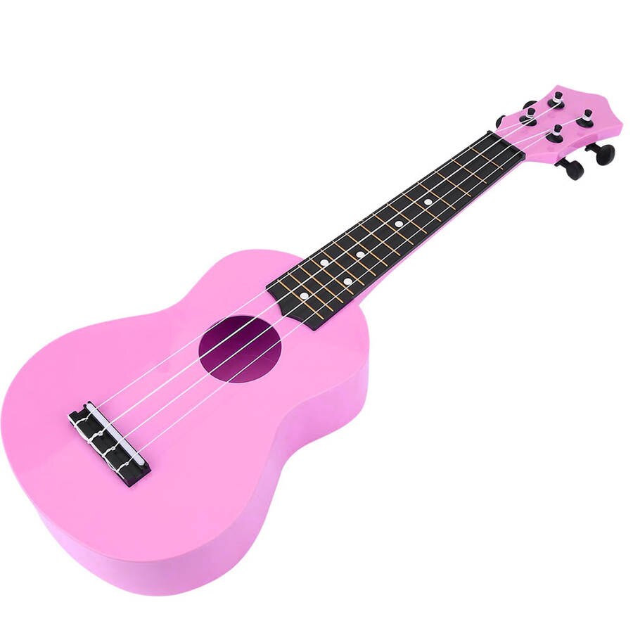 21 inch ukelele met 4 snaren, muziekinstrument voor beginnende studenten: Roze