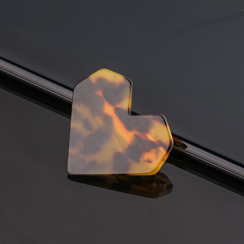 Acrylic Heart Shape Hair Clips for Women Girls Hairpins Shiny lovely Shell Hairgrip Hair Accessories: NO 12