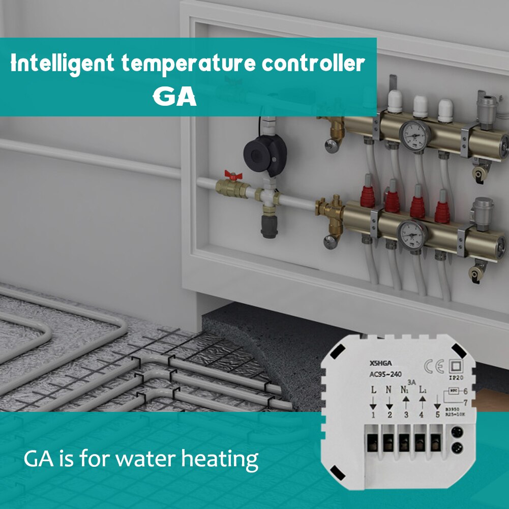 Intelligent Temperature Controller Thermostat Touching Screen Intelligent Temperature Control Switch Temperature Control Tool