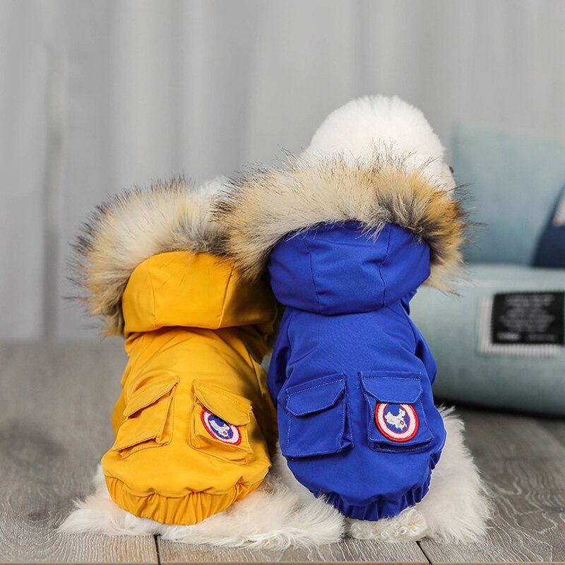 Haustier Kleidung Warme Unten Jacke Winddicht Hund Kleidung Parkas Winter Welpen Mantel Kleidung für Kleine Hunde Chihuahua Weihnachten