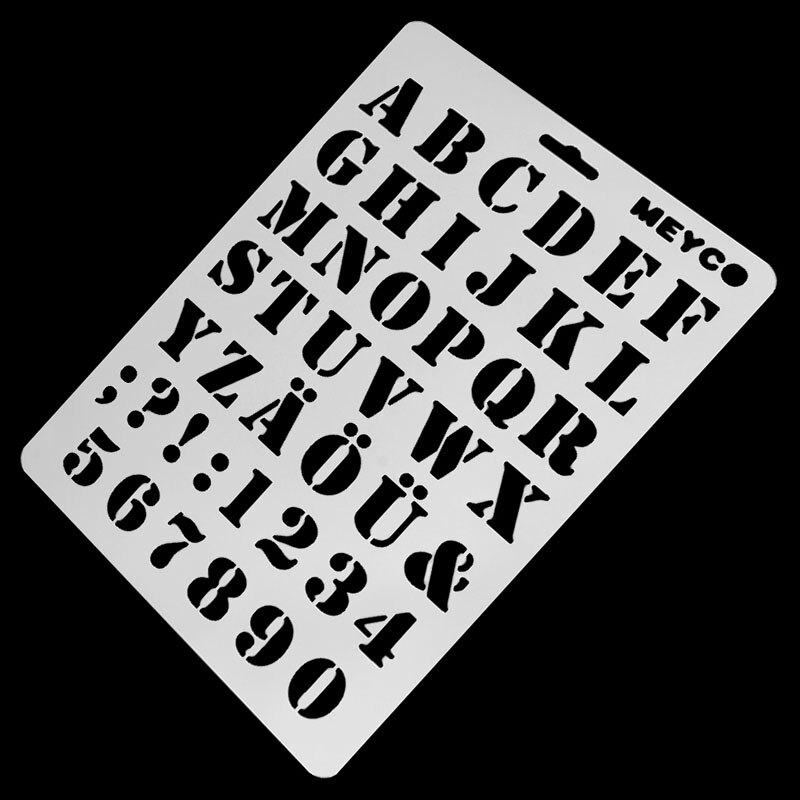 Brief Alfabet Nummer Gelaagdheid Stencils Muur Schilderen Scrapbooking Postzegels Album