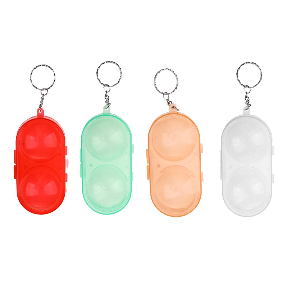 mini porta palline da ping Pong portatile 2 porta palline con portachiavi