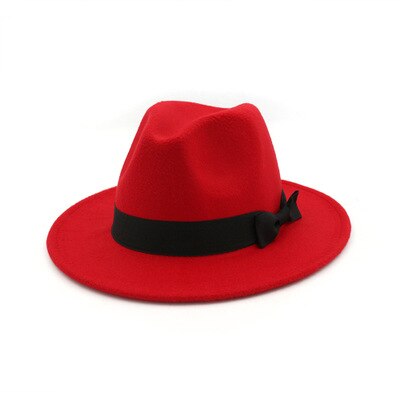 Vrouwen Hoeden Winter Met Lint Band Riem Elegante Khaki Roze Rood Vrouwen Hoeden Kerk Formele Jurk Bruiloft Outdoor Vrouwen Winter hoeden: red