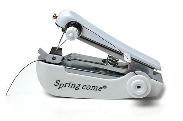 1Pcs Mini Manual Sewing Machine Portable Compact Easy To Operate Durable Beautiful Practical Needlework Tool ZXH